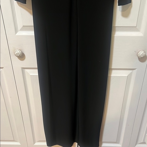 Lauren Ralph Lauren formal evening dress Black & gold long sleeves size 6 - Picture 6 of 9